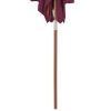 Outdoor Parasol with Wooden Pole 150×200 cm Bordeaux Red