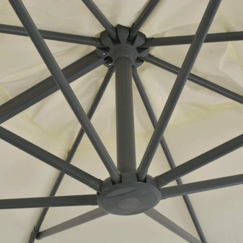 Cantilever Umbrella with Aluminium Pole 300×300 cm Sand