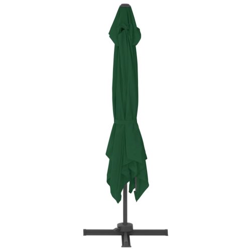 Cantilever Umbrella with Aluminium Pole 400×300 cm Green