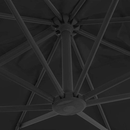 Cantilever Umbrella with Aluminium Pole 300×300 cm Anthracite