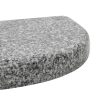Parasol Base Granite 10 kg Curved Grey