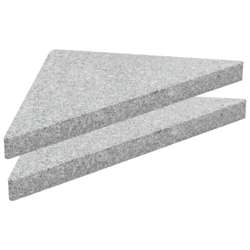 Umbrella Weight Plate Granite 15 kg Triangular Grey