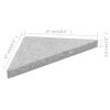 Umbrella Weight Plate Granite 15 kg Triangular Grey