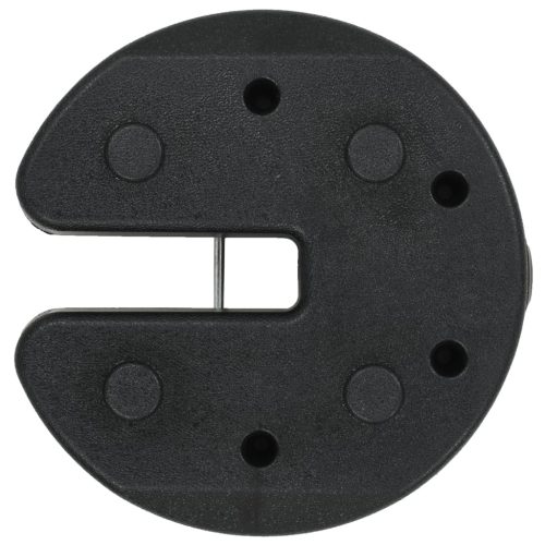Gazebo Weight Plates 4 pcs Black 220×30 mm Concrete