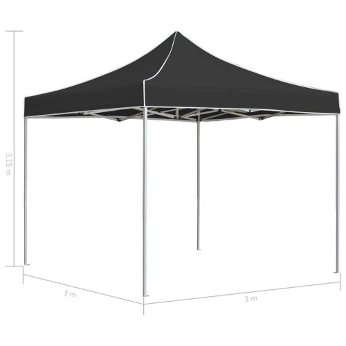 Professional Folding Party Tent Aluminium 3×3 m Anthracite