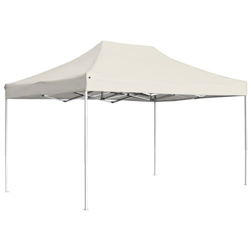 Professional Folding Party Tent Aluminium 4.5×3 m Cream