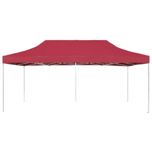 Professional Folding Party Tent Aluminium 6×3 m Wine Red