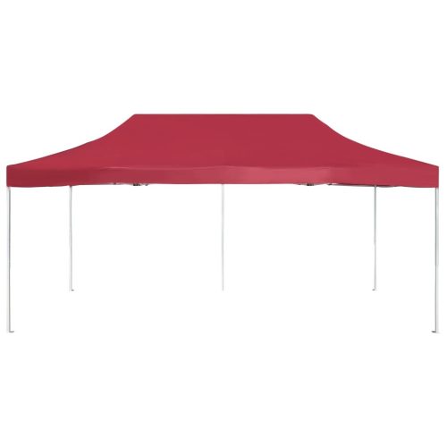 Professional Folding Party Tent Aluminium 6×3 m Wine Red