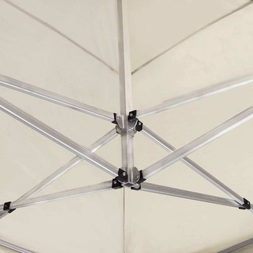 Professional Folding Party Tent with Walls Aluminium 6×3 m Cream