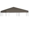 Gazebo Top Cover 310 g/m² 3×3 m Taupe