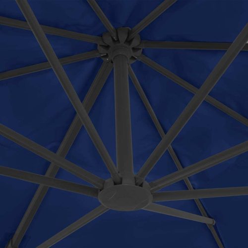 Cantilever Umbrella with Aluminium Pole 4×3 m Azure Blue