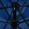 Outdoor Parasol with Metal Pole 300×200 cm Azure