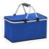 Foldable Cool Bag Blue 46x27x23 cm Aluminium