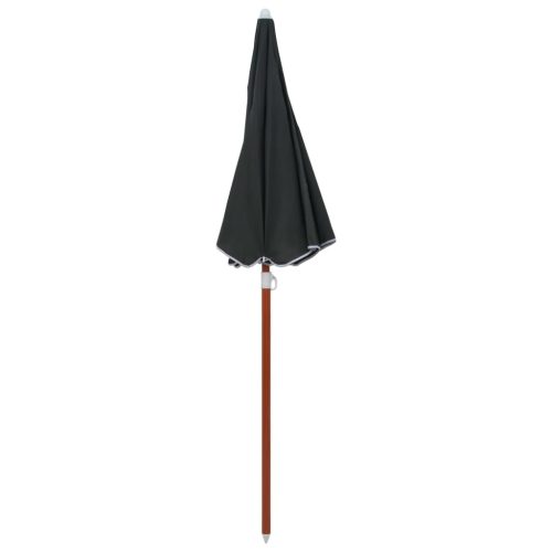 Parasol with Steel Pole 180 cm Anthracite