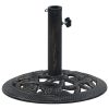 Umbrella Base Black and Bronze 9 kg 40 cm Cast Iron