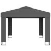 Gazebo with Double Roof 3×3 m Anthracite