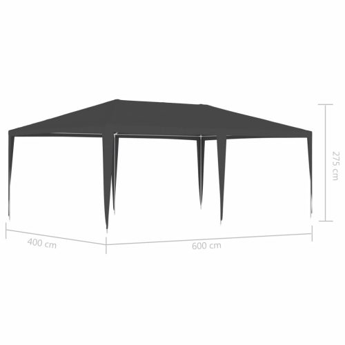 Professional Party Tent 4×6 m Anthracite 90 g/m²