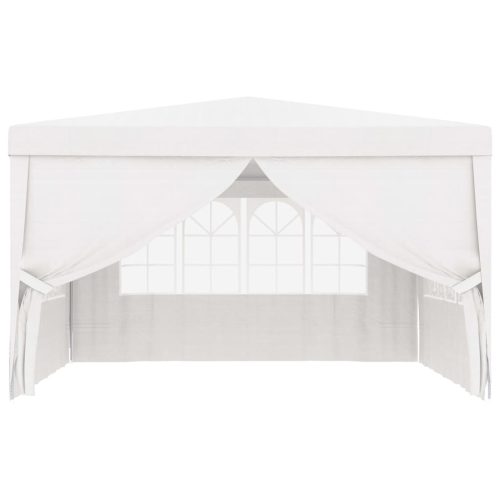 Professional Party Tent with Side Walls 4×4 m White 90 g/m²