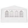 Professional Party Tent with Side Walls 4×6 m White 90 g/m²
