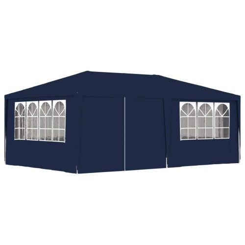 Professional Party Tent with Side Walls 4×6 m Blue 90 g/m²