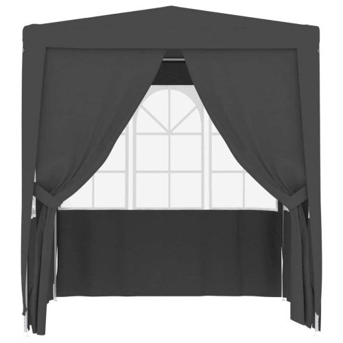 Professional Party Tent with Side Walls 2.5×2.5 m Anthracite 90 g/m²