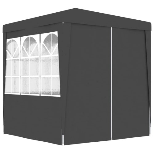 Professional Party Tent with Side Walls 2.5×2.5 m Anthracite 90 g/m²