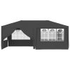 Professional Party Tent with Side Walls 4×6 m Anthracite 90 g/m²