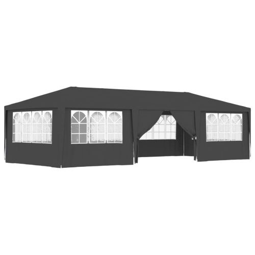 Professional Party Tent with Side Walls 4×9 m Anthracite 90 g/m²