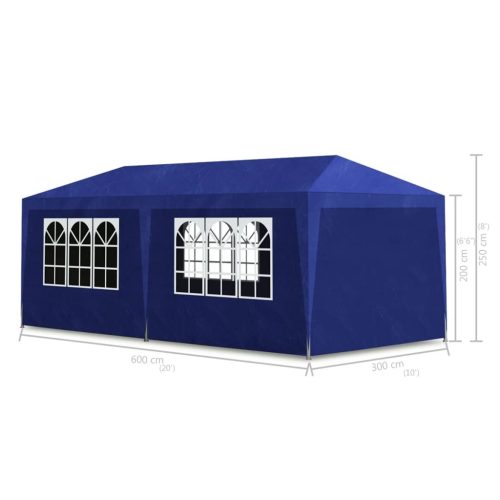 Party Tent 3×6 m Blue