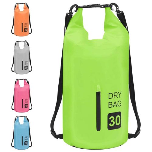 vidaXL Dry Bag with Zipper Green 30 L PVC