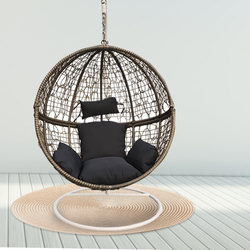 Arcadia Furniture Rocking Egg Chair – Oatmeal and Grey
