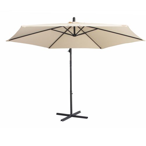 Milano Outdoor – Outdoor 3 Meter Hanging and Folding Umbrella – Beige
