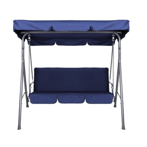 Milano Outdoor Steel Swing Chair – Dark Blue (1 Box)