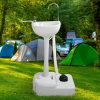 Camping Basin Portable Hand Wash Sink Stand 19L Capacity