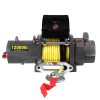 5443kgs Electric Winch Wireless Control 12V with Synthetic Rope