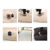 Beige Stripe Inflatable Car Mattress Portable Camping Rest Air Bed Travel Compact Sleeping Kit Essentials