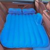 Blue Stripe Inflatable Car Mattress Portable Camping Rest Air Bed Travel Compact Sleeping Kit Essentials