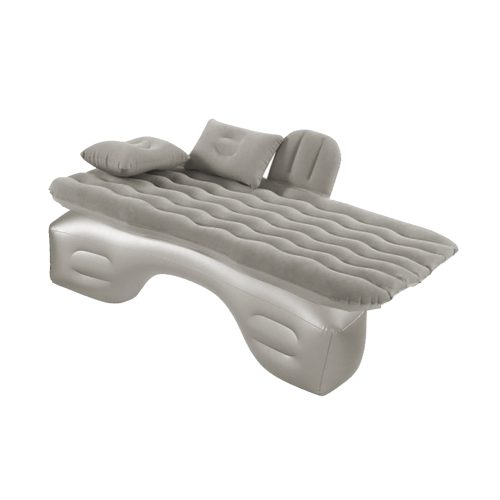 Grey Ripple Inflatable Car Mattress Portable Camping Air Bed Travel Sleeping Kit Essentials