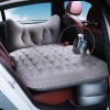 Grey Honeycomb Inflatable Car Mattress Portable Camping Air Bed Travel Sleeping Kit Essentials