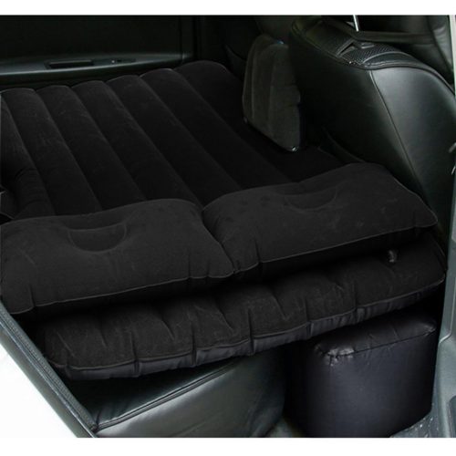 2X Inflatable Car Mattress Portable Travel Camping Air Bed Rest Sleeping Bed Black