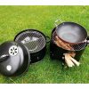 3 In 1 Barbecue Smoker Outdoor Charcoal BBQ Grill Camping Picnic Fishing