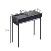 72cm Portable Folding Thick Box-Type Charcoal Grill for Outdoor BBQ Camping