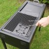 2X 72cm Portable Folding Thick Box-Type Charcoal Grill for Outdoor BBQ Camping
