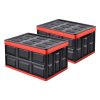 56L Collapsible Waterproof Car Trunk Storage Multifunctional Foldable Box Black