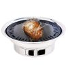 BBQ Grill Stainless Steel Portable Smokeless Charcoal Grill Home Outdoor Camping