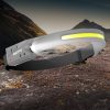 COB LED Headlamp Torch Camping USB Rechargeable Motion Sensor Work Light 2 Pack