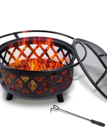 Outdoor Fire Pit BBQ Portable Camping Fireplace Heater Patio Garden Grill