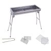 Skewers Grill Portable Stainless Steel Charcoal BBQ Outdoor 6-8 Persons