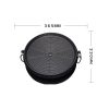 Portable Korean BBQ Butane Gas Stove Stone Grill Plate Non Stick Coated Round