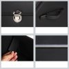 4X Leather Car Boot Collapsible Foldable Trunk Cargo Organizer Portable Storage Box With Lock Black Small
